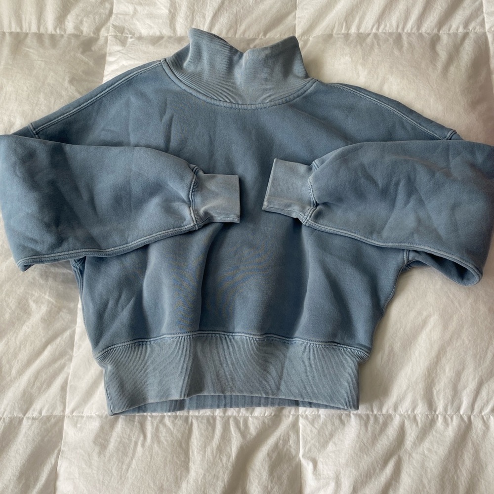 Abercrombie & Fitch Light Blue Turtleneck Sweater